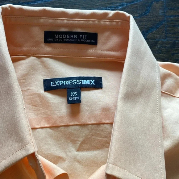 Express 1MX Orange Button Up - Picture 2 of 2